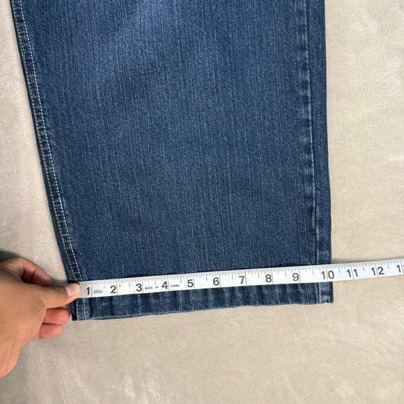 Vintage Y2K Koman Jeans Men's Sz 36x32 Baggy Wide Leg Dark Blue Grunge - Picture 9 of 9